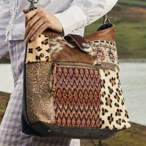 MYRA BAG - Peruvian Brown Shoulder Bag